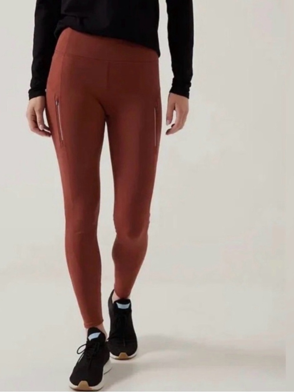 Athleta Rainier Tight Leggings Large Ancient Mahogany